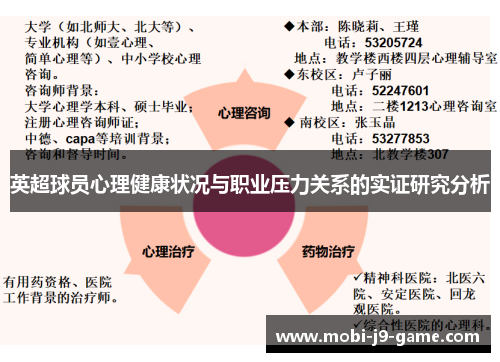 英超球员心理健康状况与职业压力关系的实证研究分析