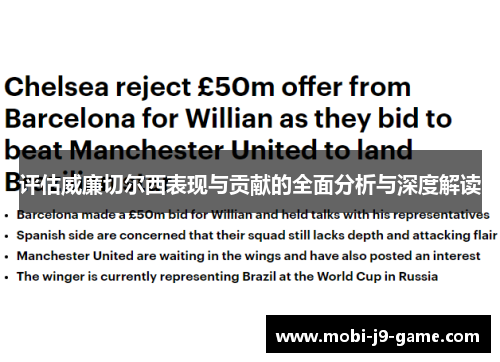 评估威廉切尔西表现与贡献的全面分析与深度解读